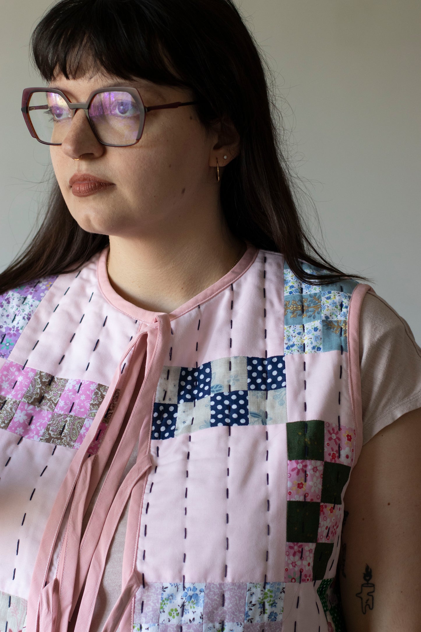 "grandma quilt" vest 🧶