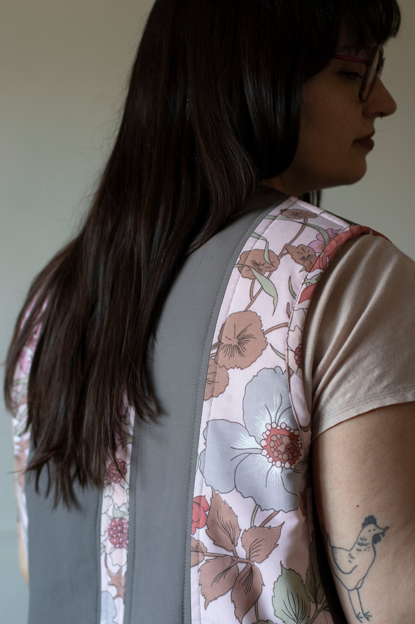 "moody floral" vest 🥀